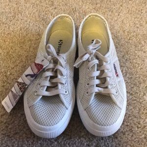 Superga Cotu Classic, 37, off white perforated NWT